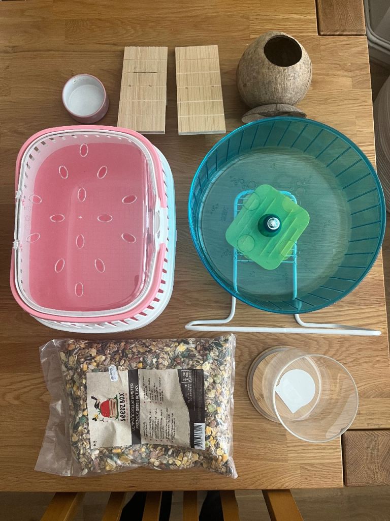 Hamster carry case and accessories 