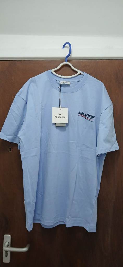 Balenciaga Light Blue T-Shirt – New with Tags, Size XXL