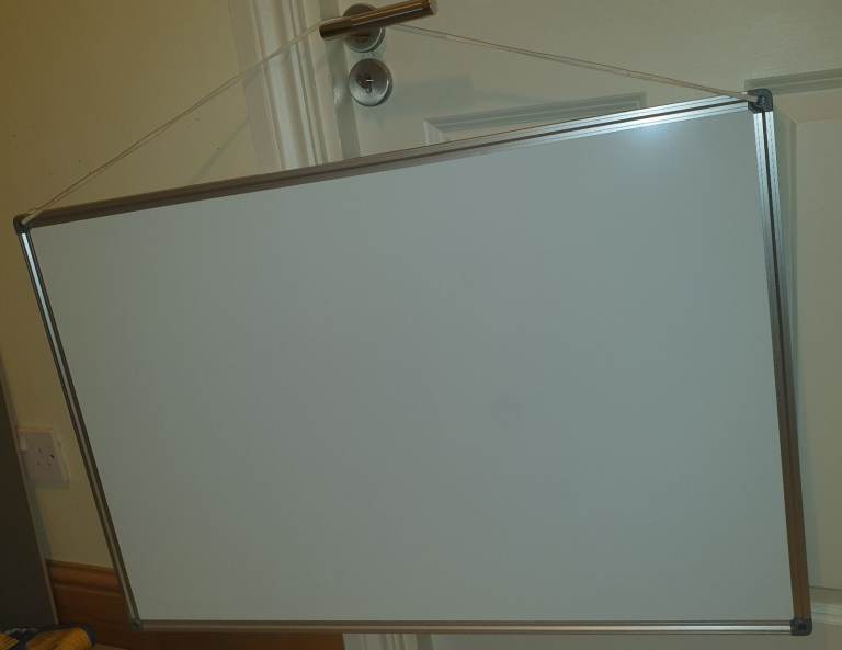 Office Whiteboard with Aluminium Trim Wall Writing Surface 90 x 60cm COLLECT NW9