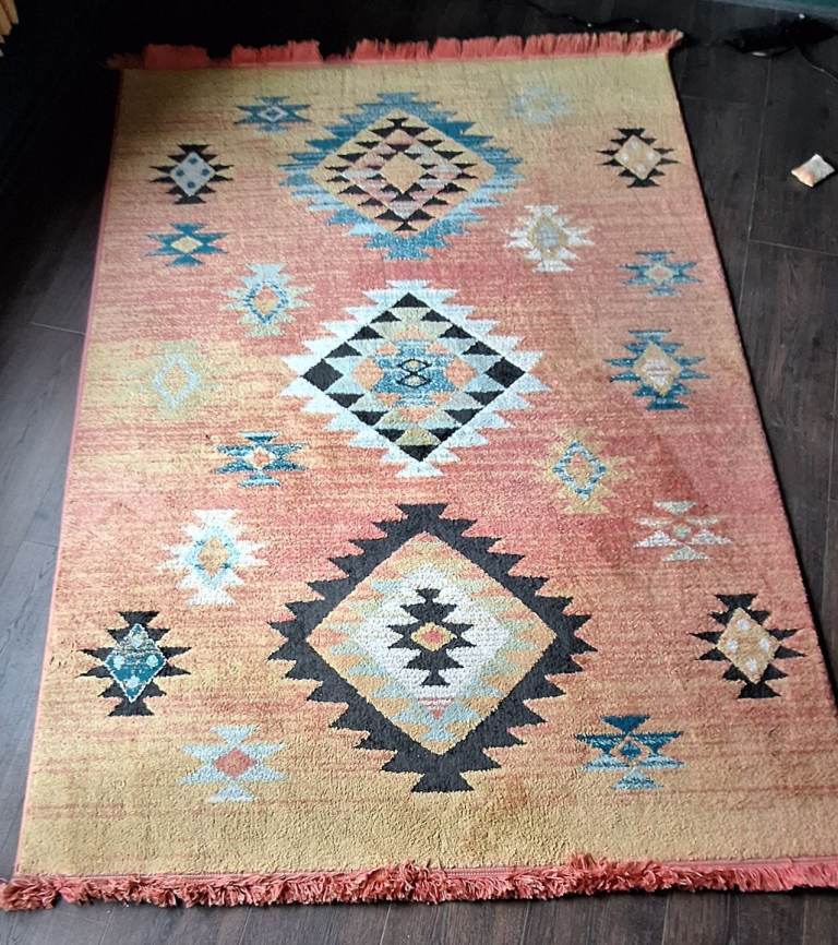 Multi coloured rug