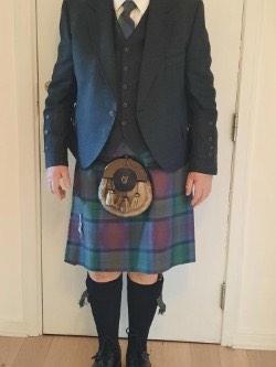 KILT and Mens full highland dress. Isle of Skye tartan.