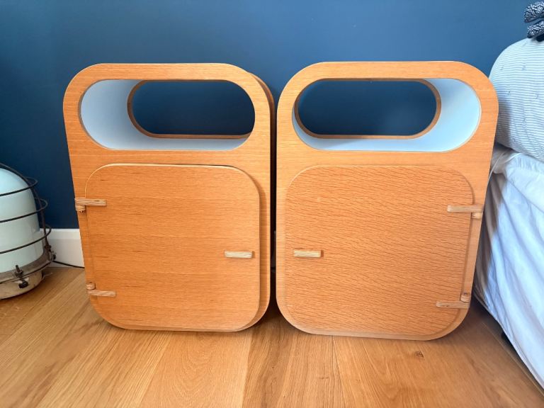 2x Unto This Last bedside tables