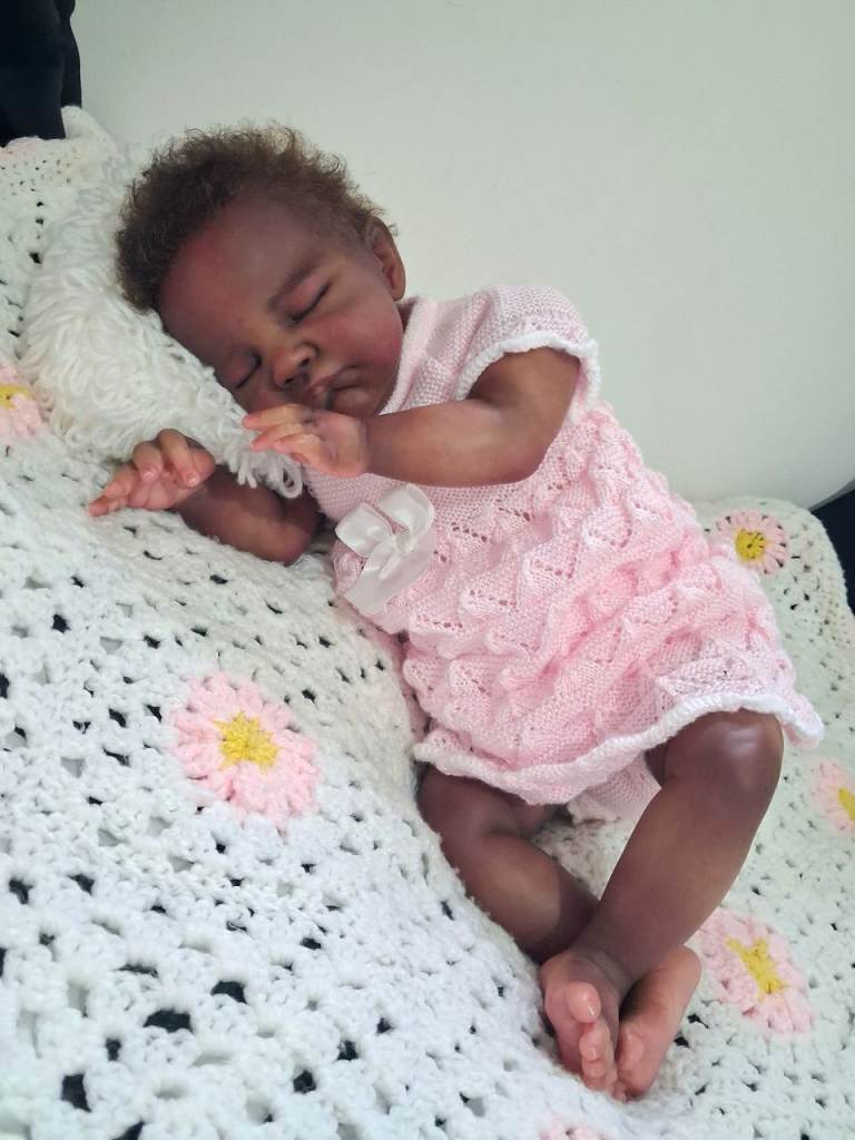 August by Dawn Mcleod 22" reborn doll - 0-3 months with baby clothes bundle