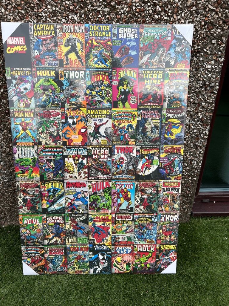 Large super hero canvas