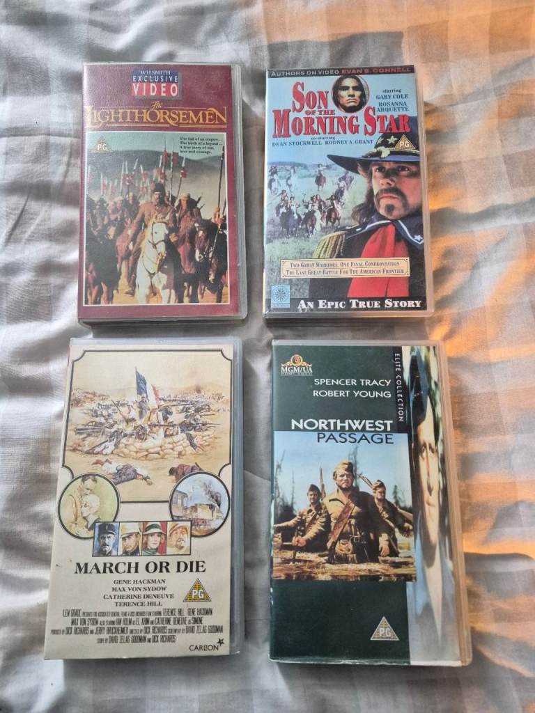 4 VHS Action Videos.£6
