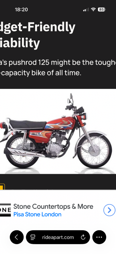 Honda cg 125 wanted 