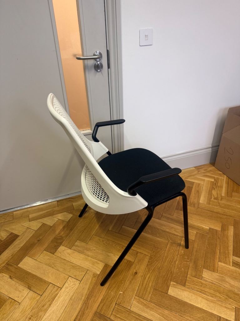 Herman Miller meeting chair black & white 