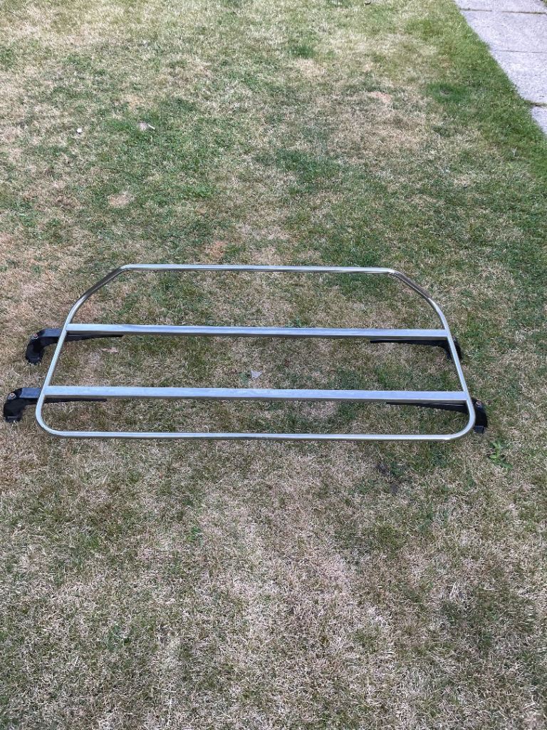 Sports car boot rack