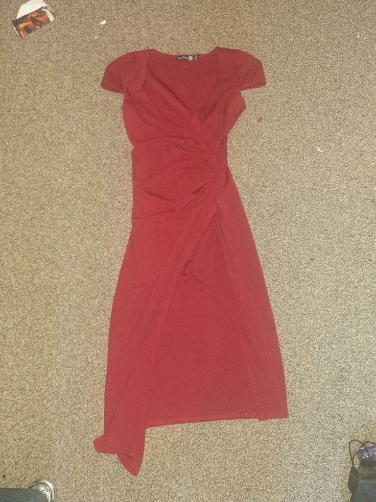 Lovely Red Midi Dress – Good Condition