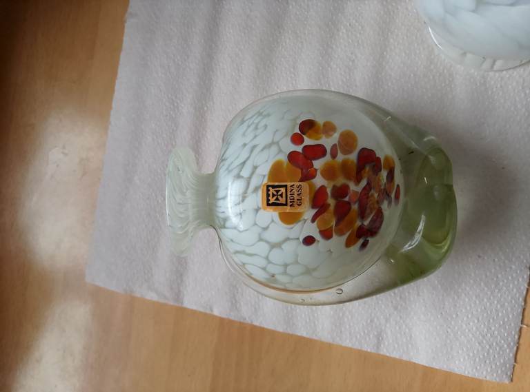 Vintage Brown  glass  ornament Glassware Good Condition