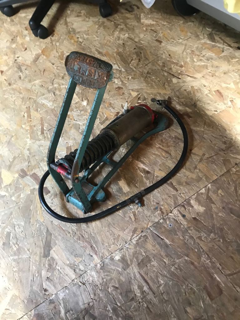 Duplex kismet master foot pump brass £15