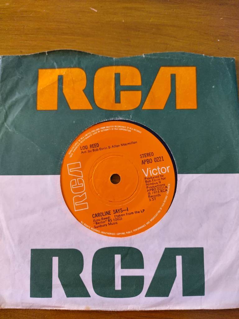 Lou Reed - Caroline Says I 7" Vinyl Single RCA Victor