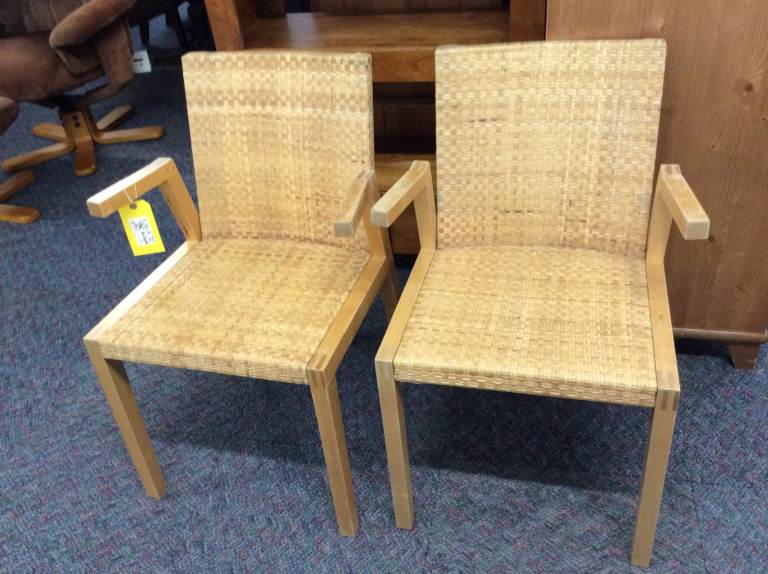 2 Cane Chairs #61352 £40