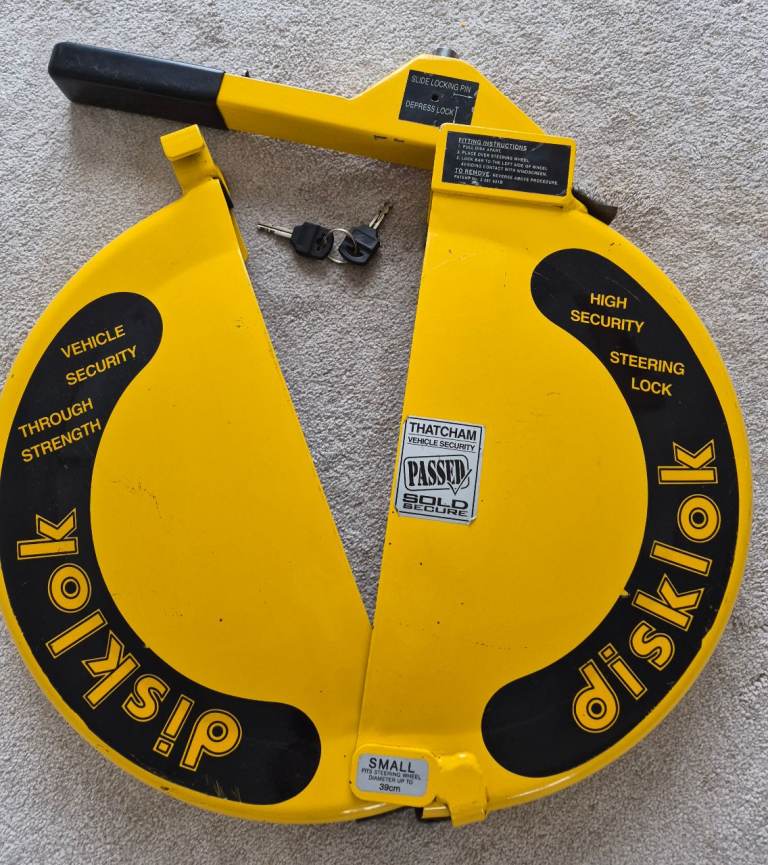 Disklock Steering Wheel Lock Small 2 Keys