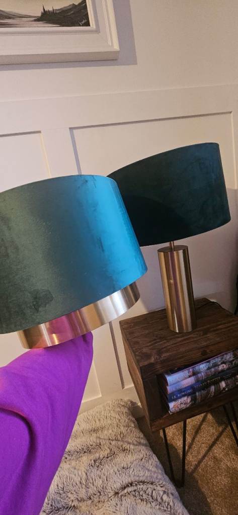Dunela Nesa Touch Lamp and 2 tier lampshade