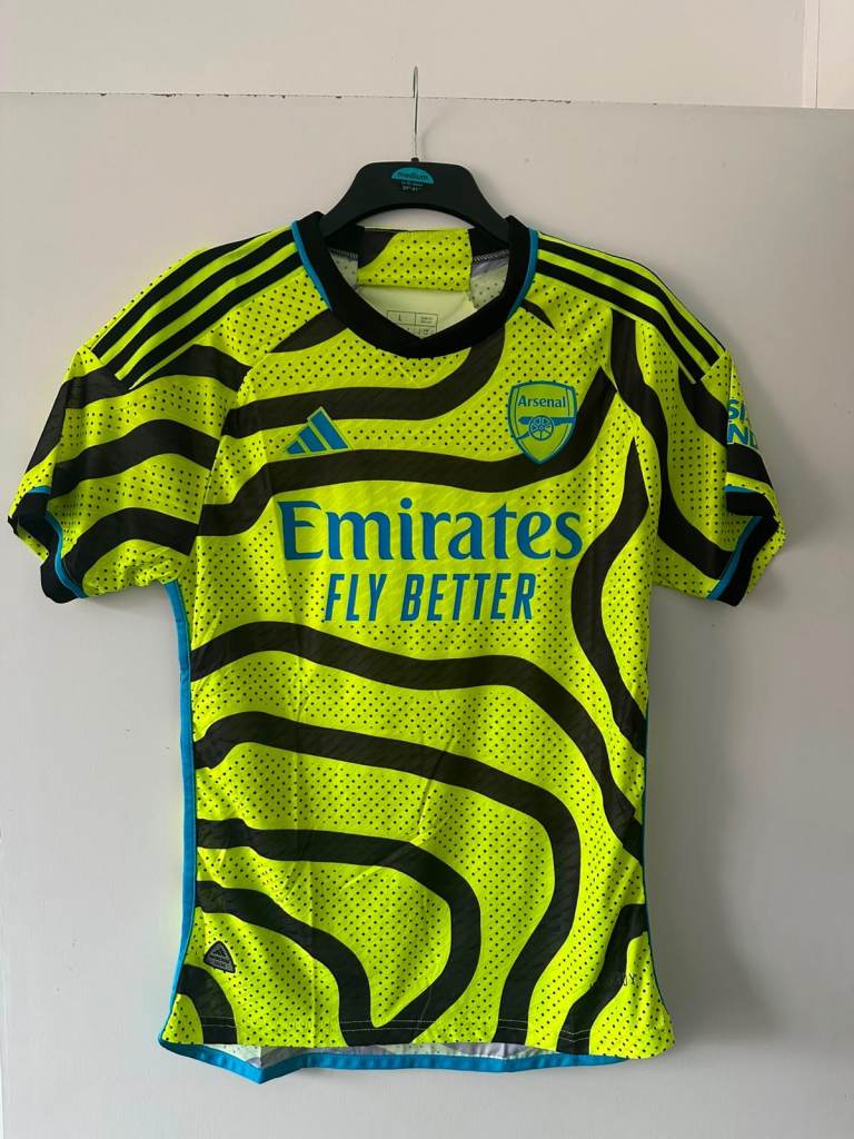 Arsenal FC Adidas Away Football Shirt Size L – As New