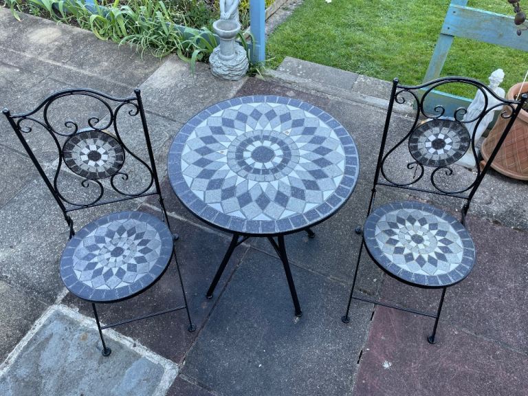 Bistro table and chairs