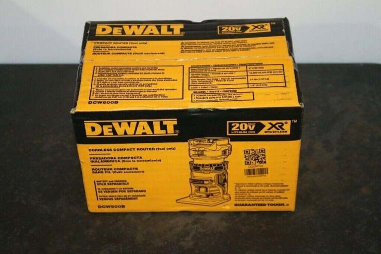 Dewalt DCW600B 18-20V MAX XR® Brushless Cordless Compact Router 2021 B