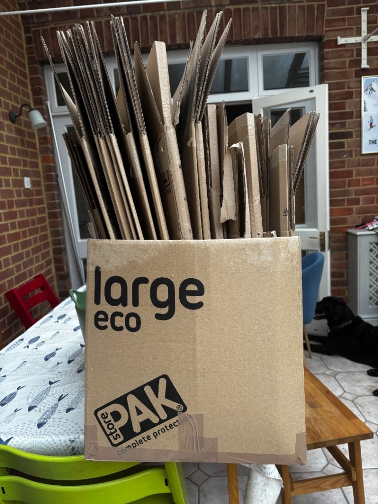 17 Large and medium Eco Pack Cardboard Boxes