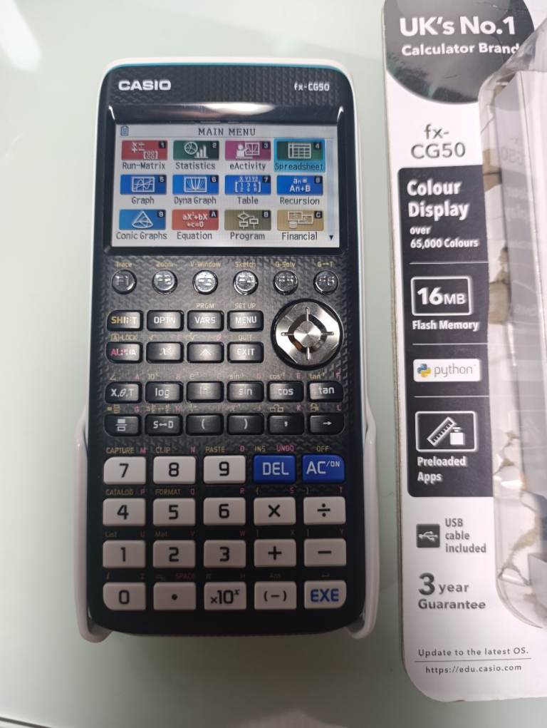 FX-CG50 CASIO CALCULATOR COLOUR DISPLAY NEW