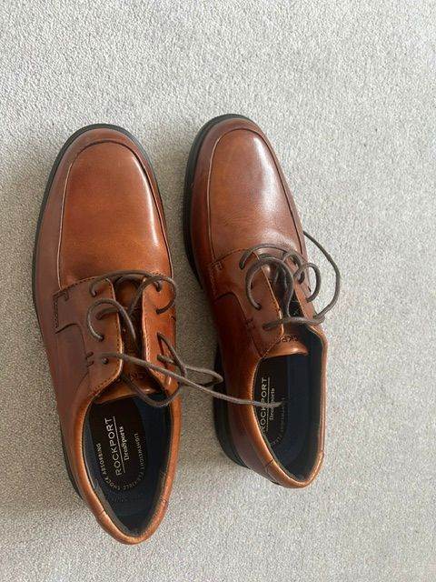 Rockfort Truflex DresSport Brown Leather Oxford Shoes UK size 8. Never worn. Like New