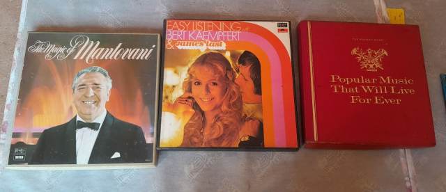 Selection of Vinyl Records – Mantovani, Bert Kaempfert, Popular