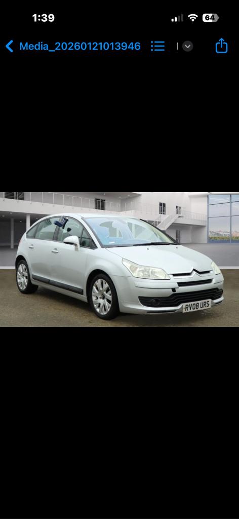 2008 Citroen C4 1.6i 16V VTR Plus 5dr HATCHBACK Petrol Manual