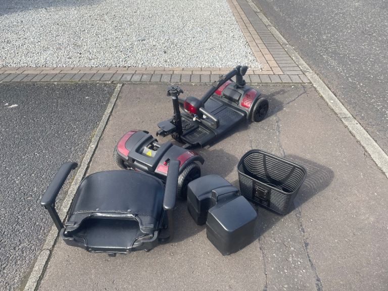 Red Mobility Scooter - Easily Dismantled, Good Condition