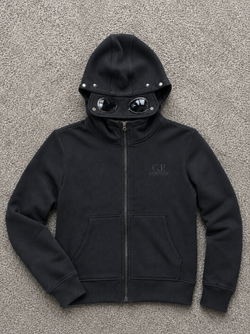 CP Company Black Goggle Hoodie - Men's Size S | in Birstall, West Yorkshire  | Gumtree