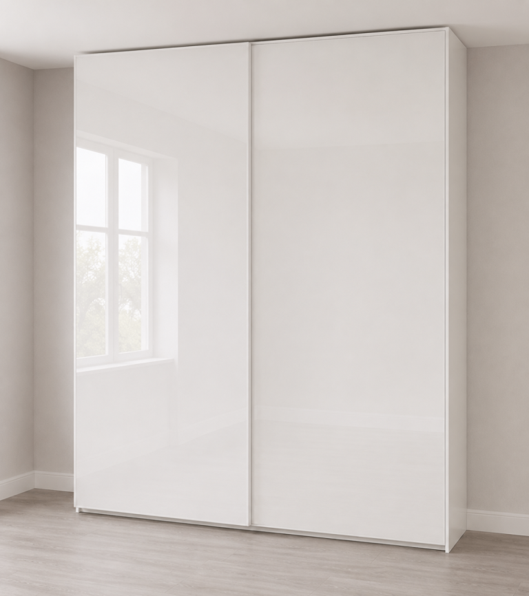 IKEA PAX Sliding Door Wardrobe – White Gloss | Delivery Available