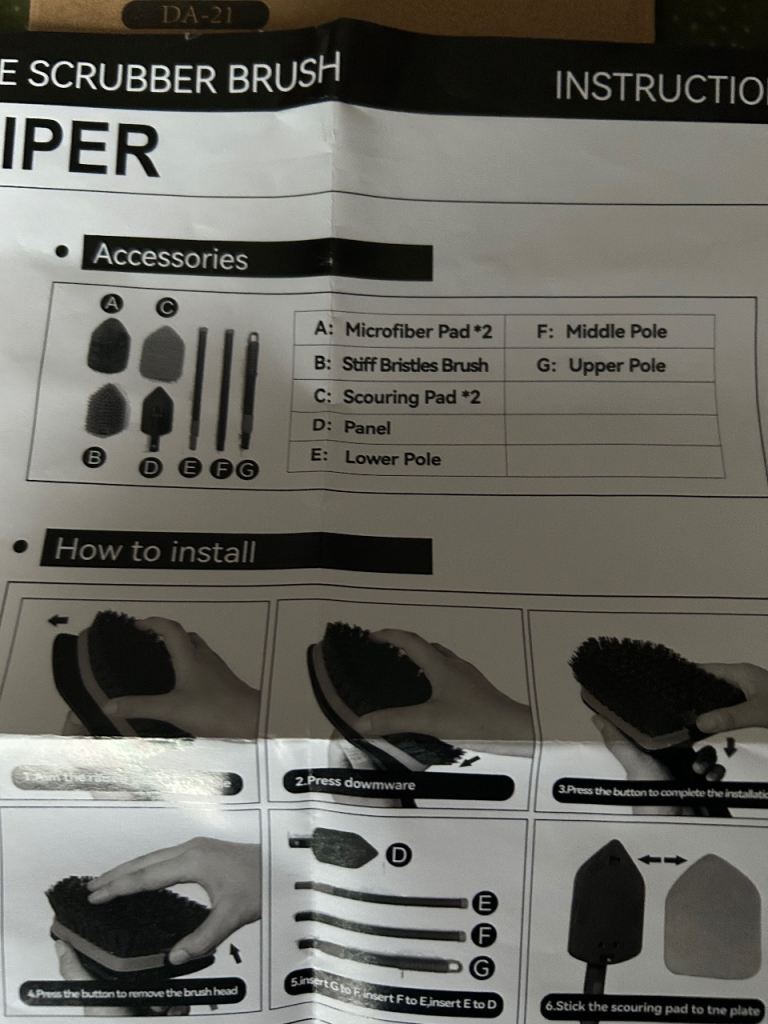 Tub Tile Scrubber Brush