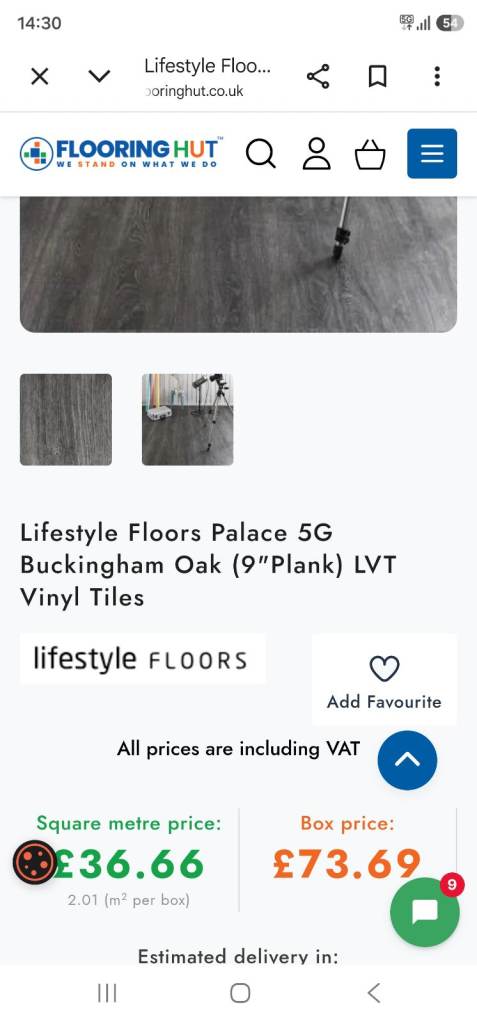 Dark Grey Oak Click Lvt To Clear 60.33m2 Available 