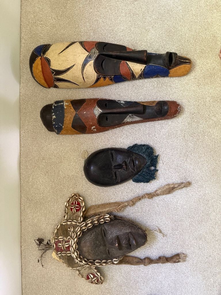 Antique African masks