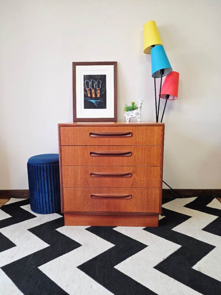 Vintage G-Plan Fresco Teak Chest of Drawers | Mid-Century Danish Stye