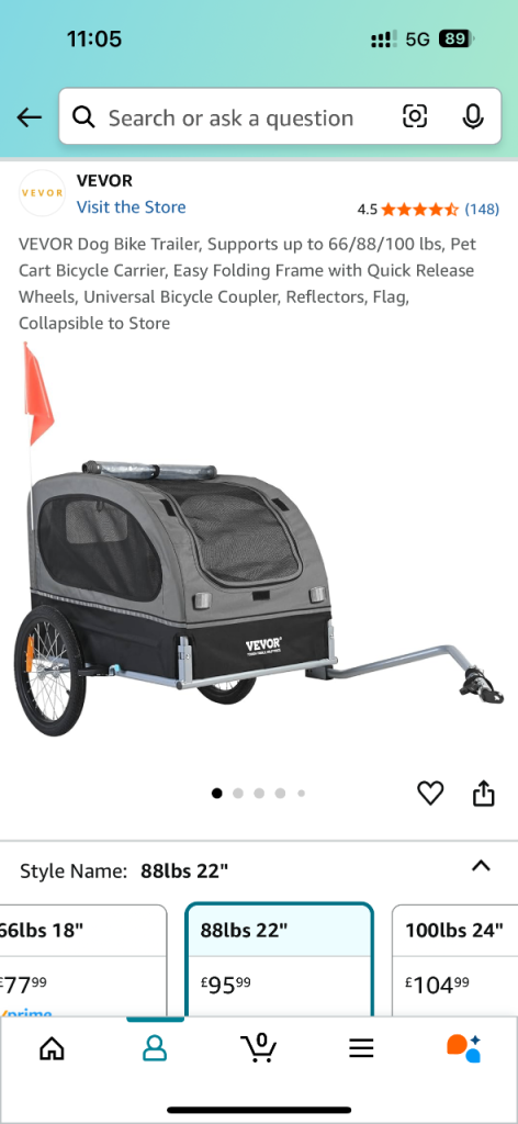 Pet cycle buggy 