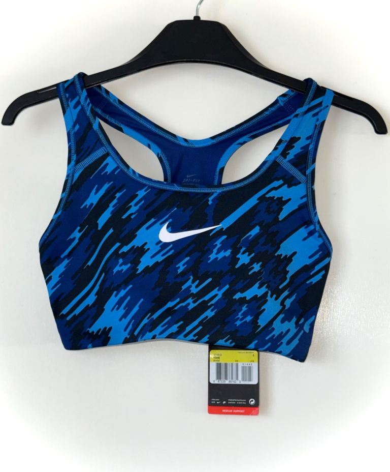Nike blue sports bra size, small NEW
