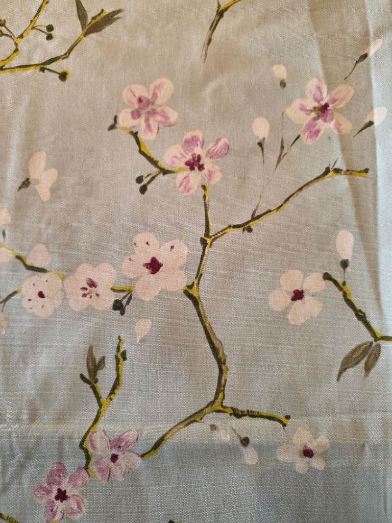 Pretty Duck Egg Blue lined curtains