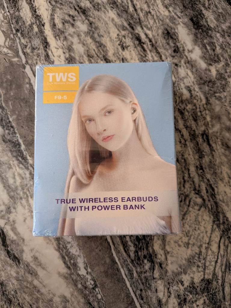 TWS True Wireless Earbuds with Power Bank – Brand New