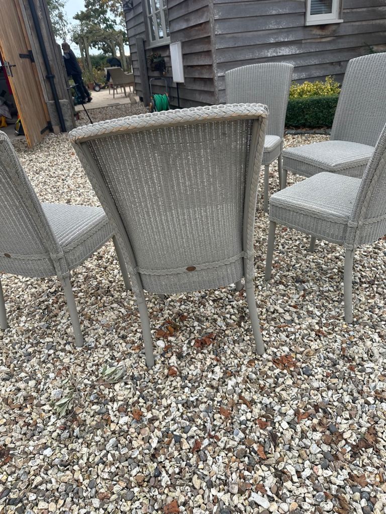 Lloyd Loom table and chairs 