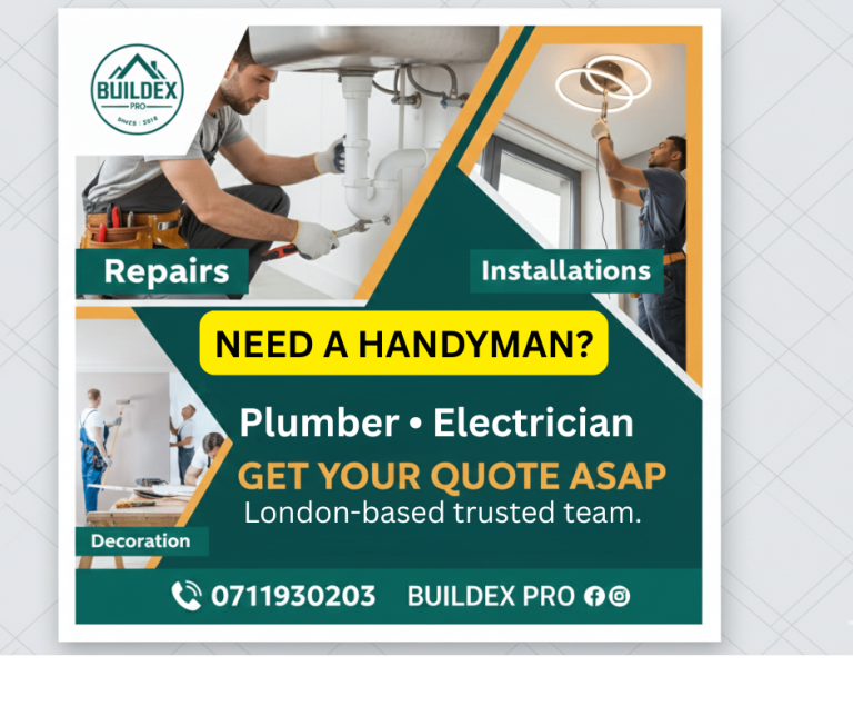 Handyman for All Jobs in London – Plumbing & Decorating