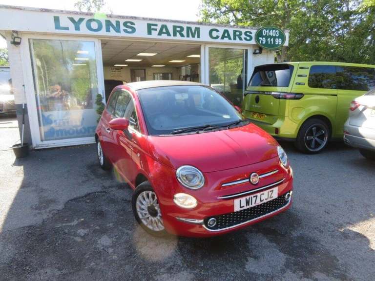 2017 17 FIAT 500C 1.2 ECO LOUNGE CONVERTIBLE 2DR PETROL MANUAL EURO 6 (S/S) (69