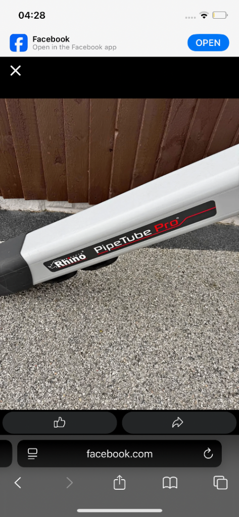 Rhino pipe tube for roof like new 