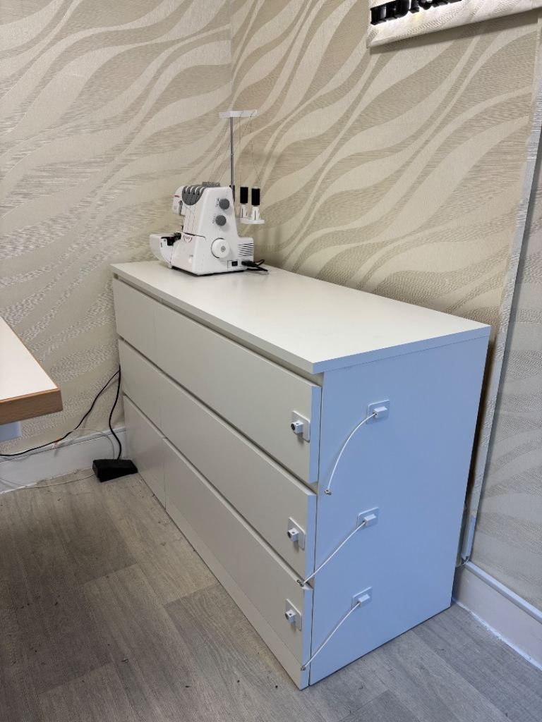 2 IKEA MALM 3-Drawer Dressers – Large & Small – Like New