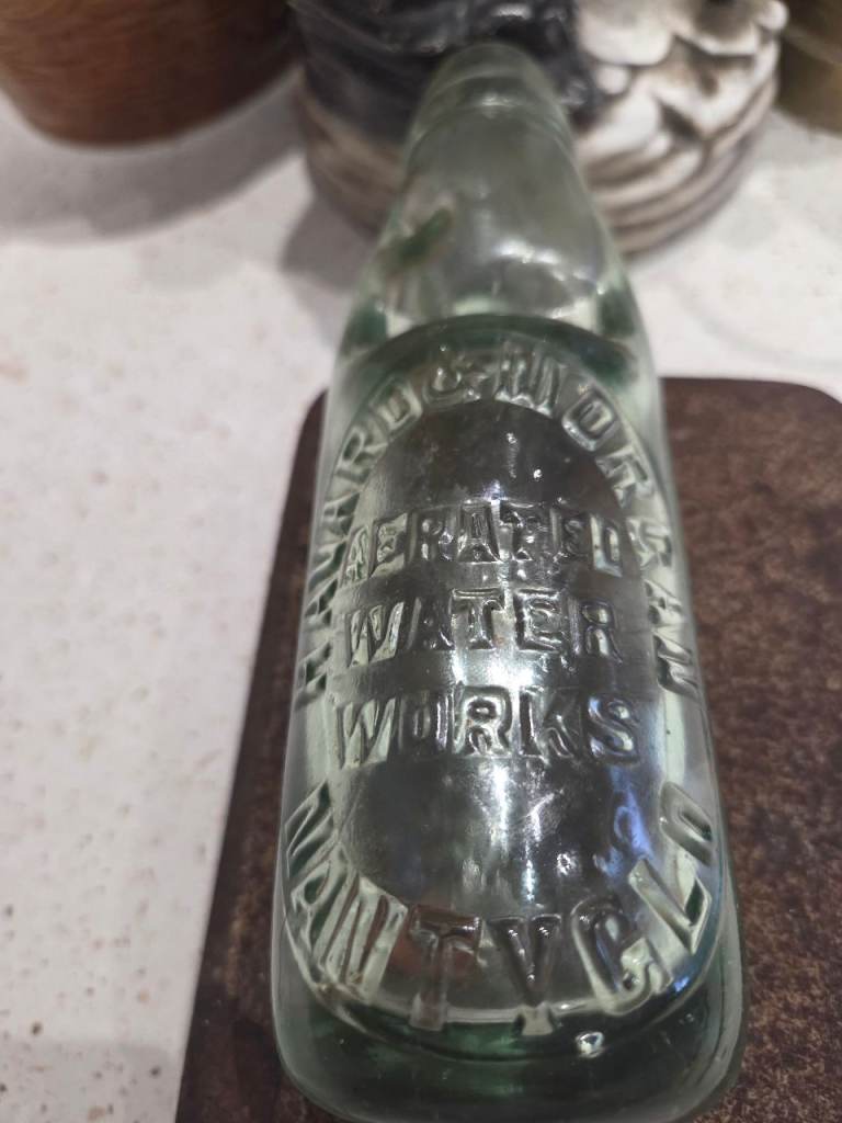 Pop alley bottle with marble