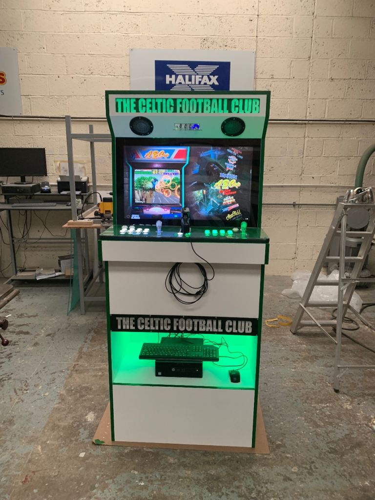 1 of a kind custom built celtic arcade machine