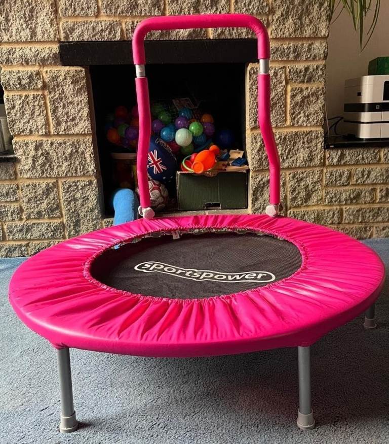 Pink Sportspower Trampoline 