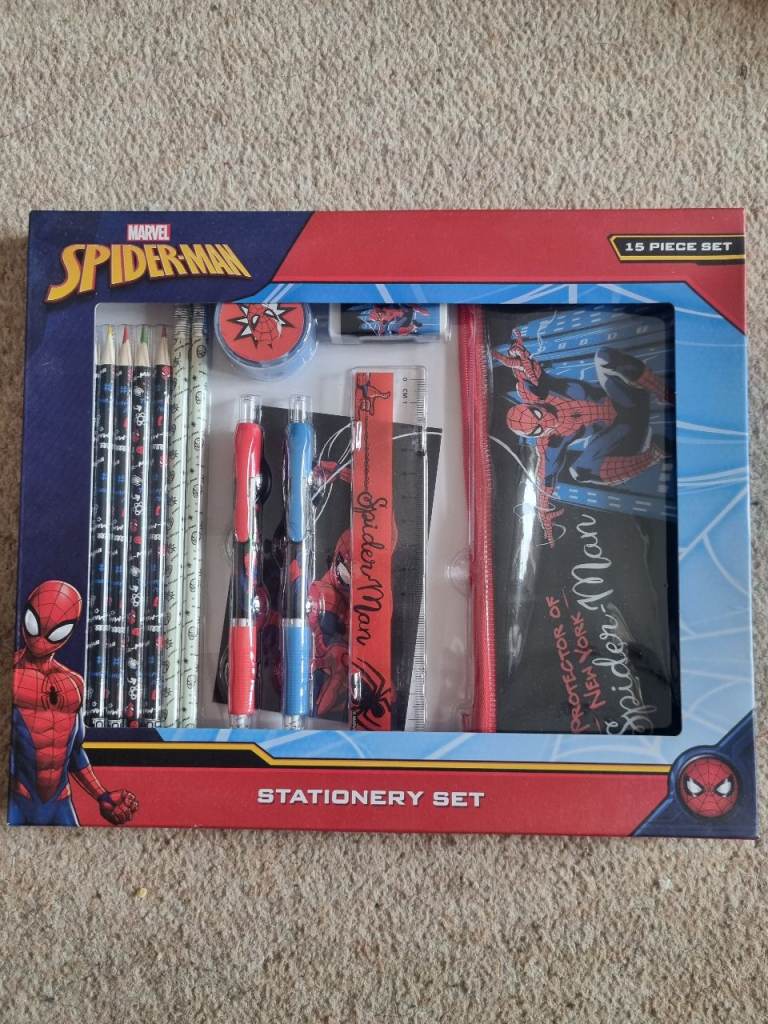 NEW Marvel Spider-Man 15 Piece Stationery Set