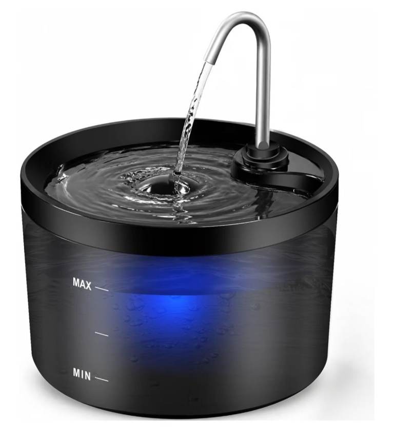 Cat Water Fountain for Drinking, 2.2L Automatic Pet Water Dispenser