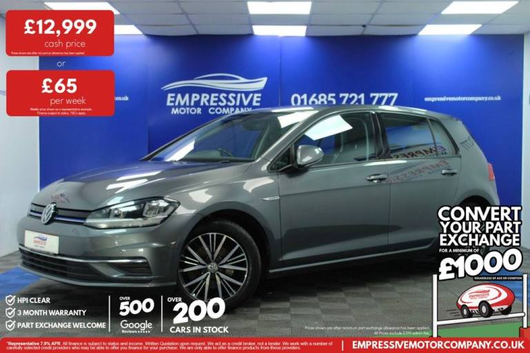 2018 18 VOLKSWAGEN GOLF 1.5 TSI EVO SE NAV HATCHBACK 5DR PETROL MANUAL EURO 6 (S
