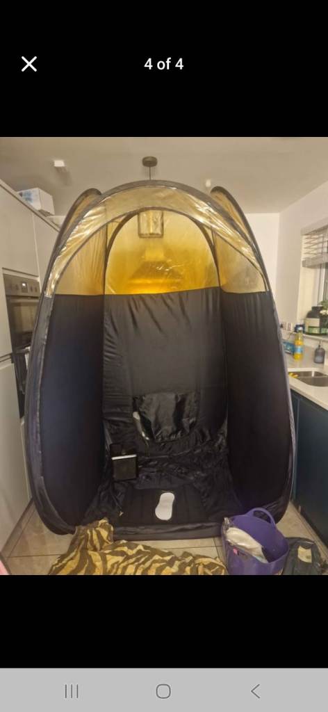 Spray tan machine tent extractor fan and more or less a full bottle bondi sands 